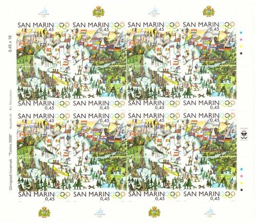 2006 minifoglio san marino - minifoglio,