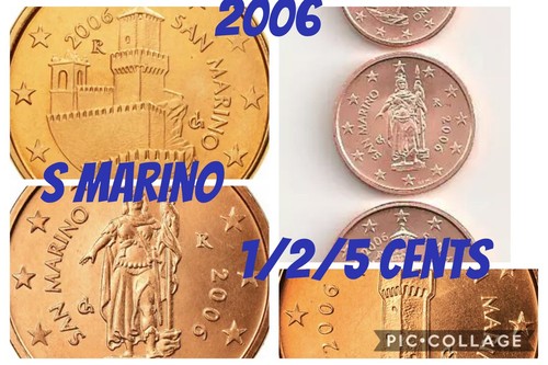 San marino coins 2006 - san, 3x