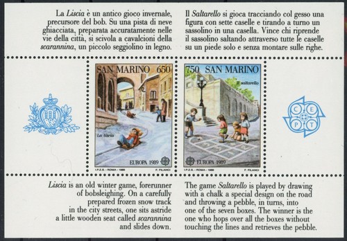 San marino 1989 europa - san, :