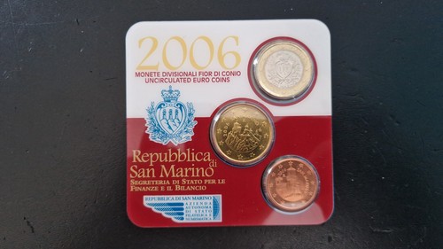 San marino 2006 coins cents - san,