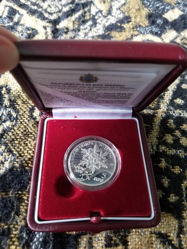 San marino silver proof 5 - san,