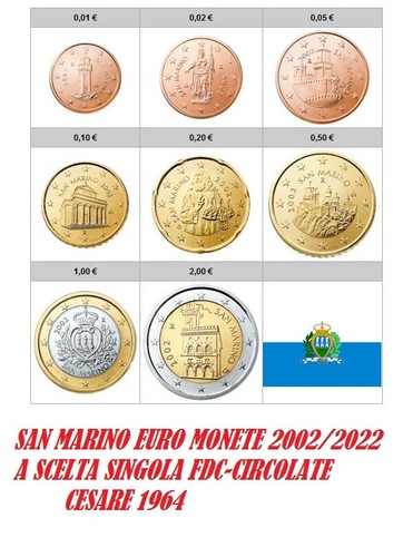 San marino monete euro - san,