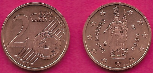 San marino euro cent 2006 - 2, 2006-r